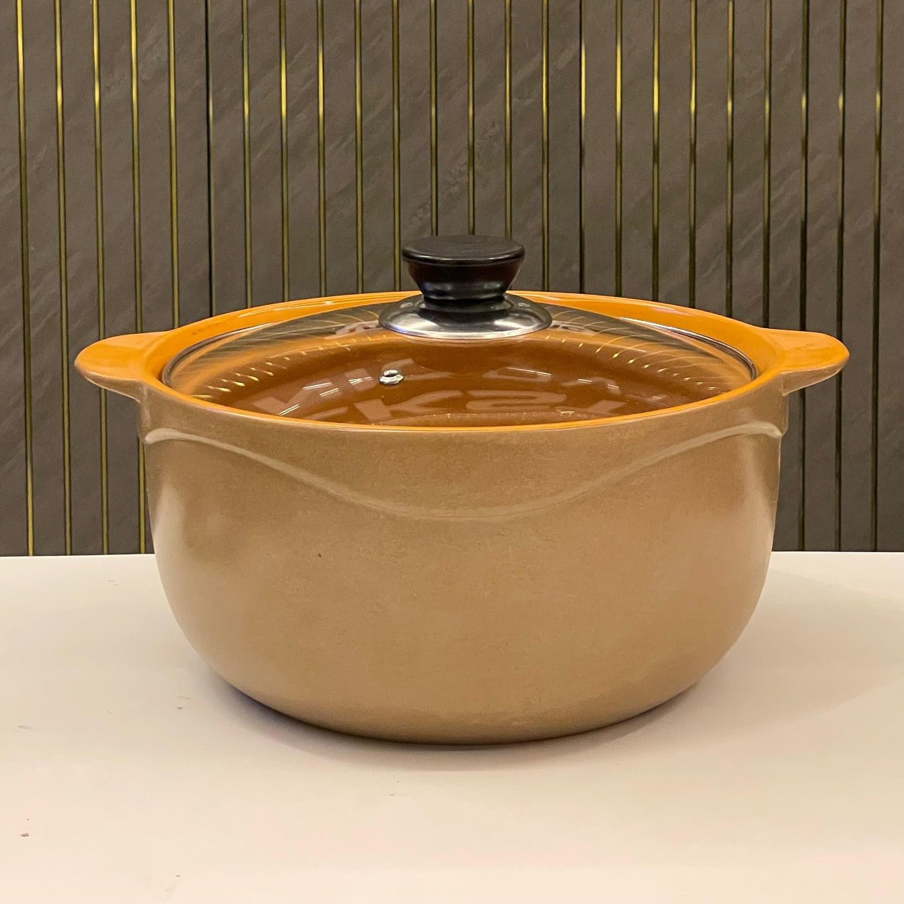 Ceramic Cooking Pot with Glass Lid
