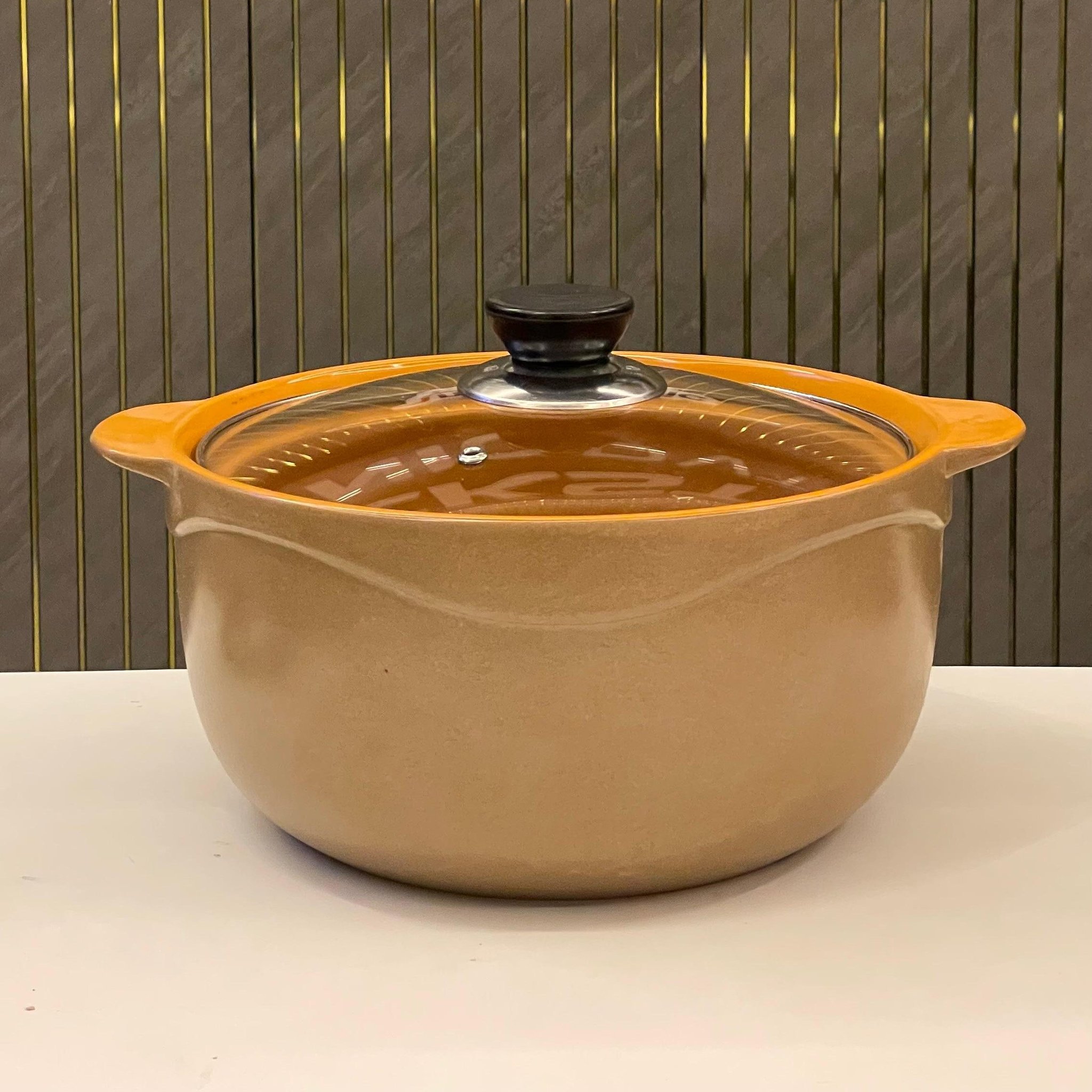Ceramic Cooking Pot with Glass Lid