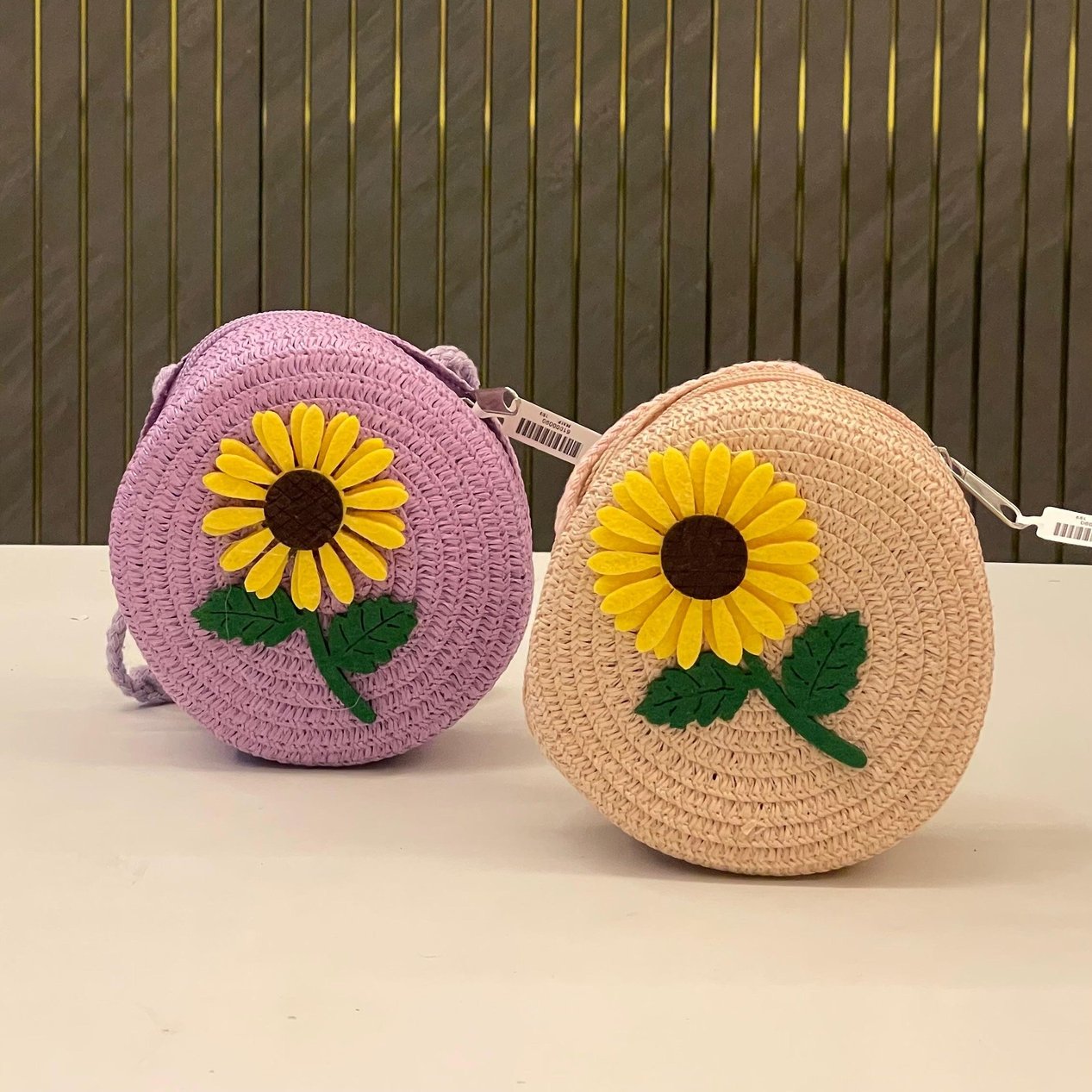 Sunflower Woven Sling Bag